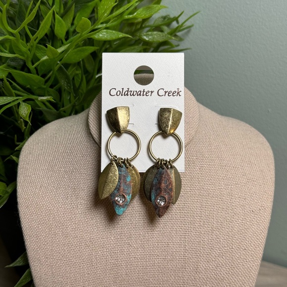 Complete Gold-Tone Laurel Leaf Jewelry Set by Coldwater Creek (NWT) - Picture 3 of 11